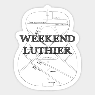 Weekend Luthier - Hobby Guitar Maker Sticker